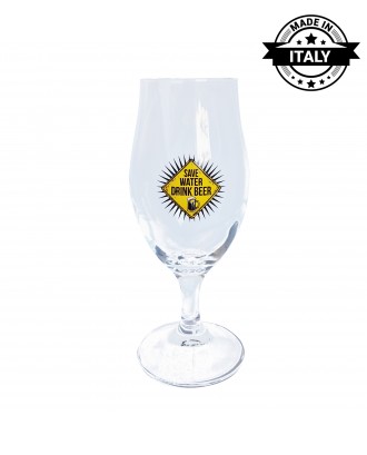 Pahar pentru bere cu picior, 400 ml, Save Water Drink Beer - SIMONA'S COOKSHOP